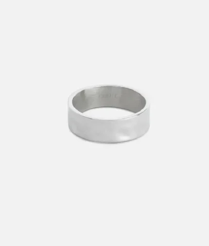 Cainte Silver Hammered Ring 8MM 3.webp